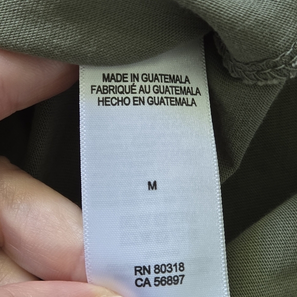 Lucky Brand Men's Medium Olive Green Henley Shirt - Picture 8 of 12